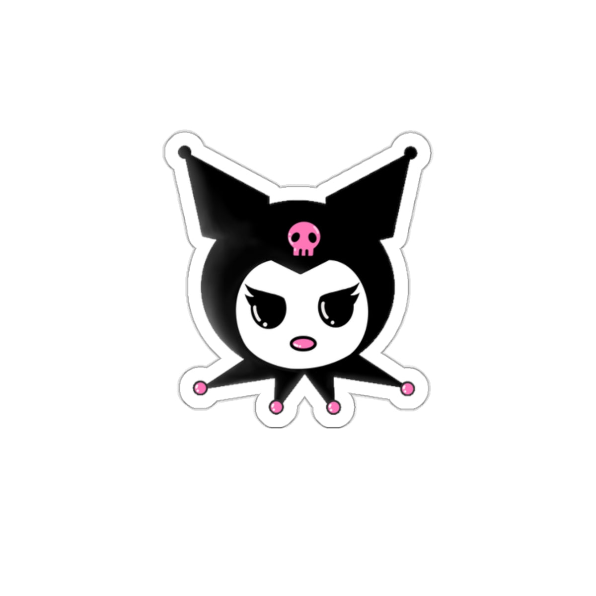 Kuromi Inspired Kiss-Cut Stickers