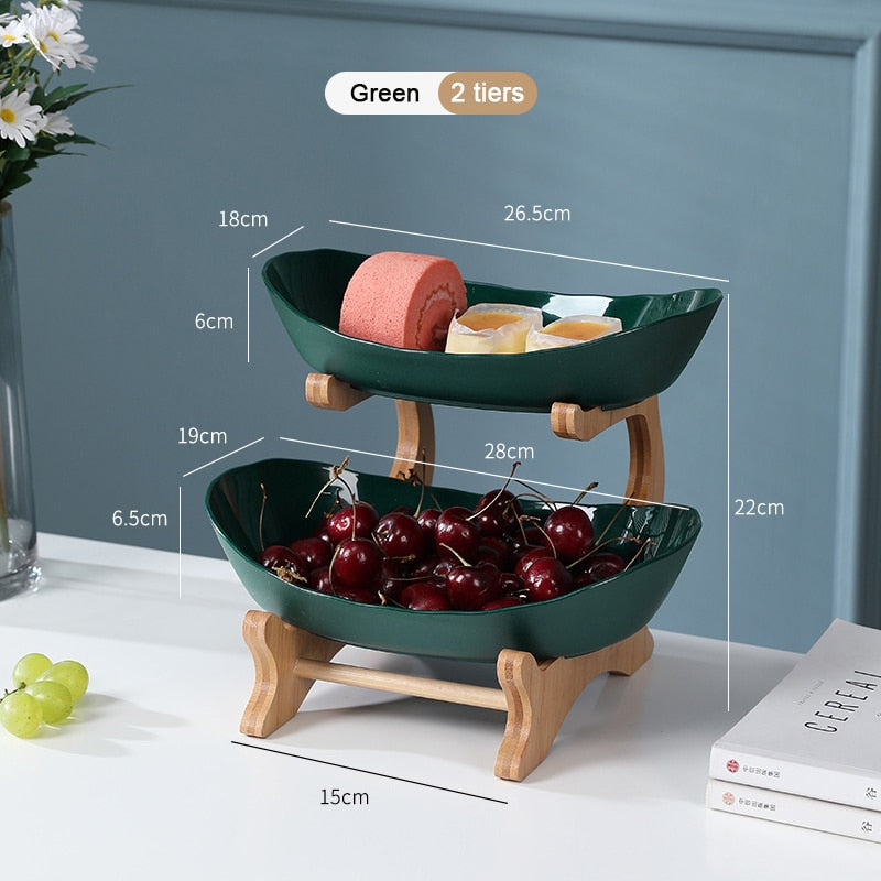 Modern Tiered Plastic Fruit Bowls