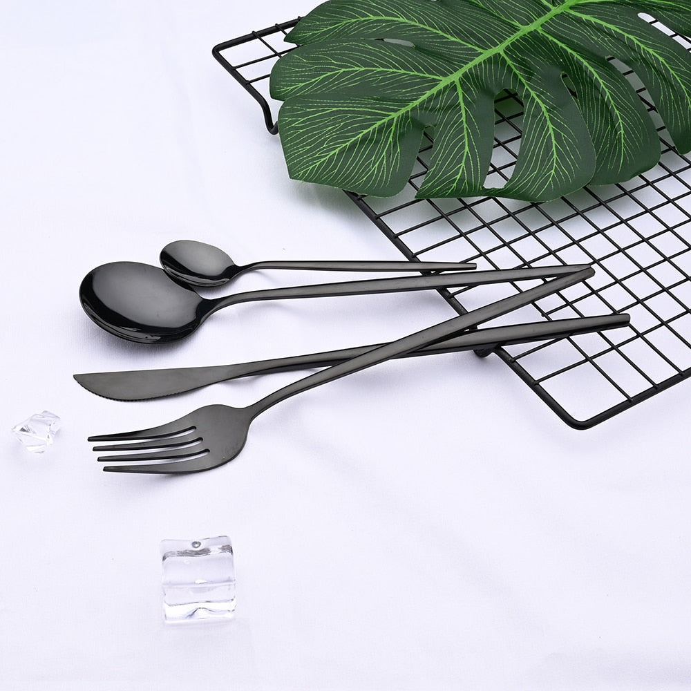 24Pcs Modern Dinnerware Cutlery Set