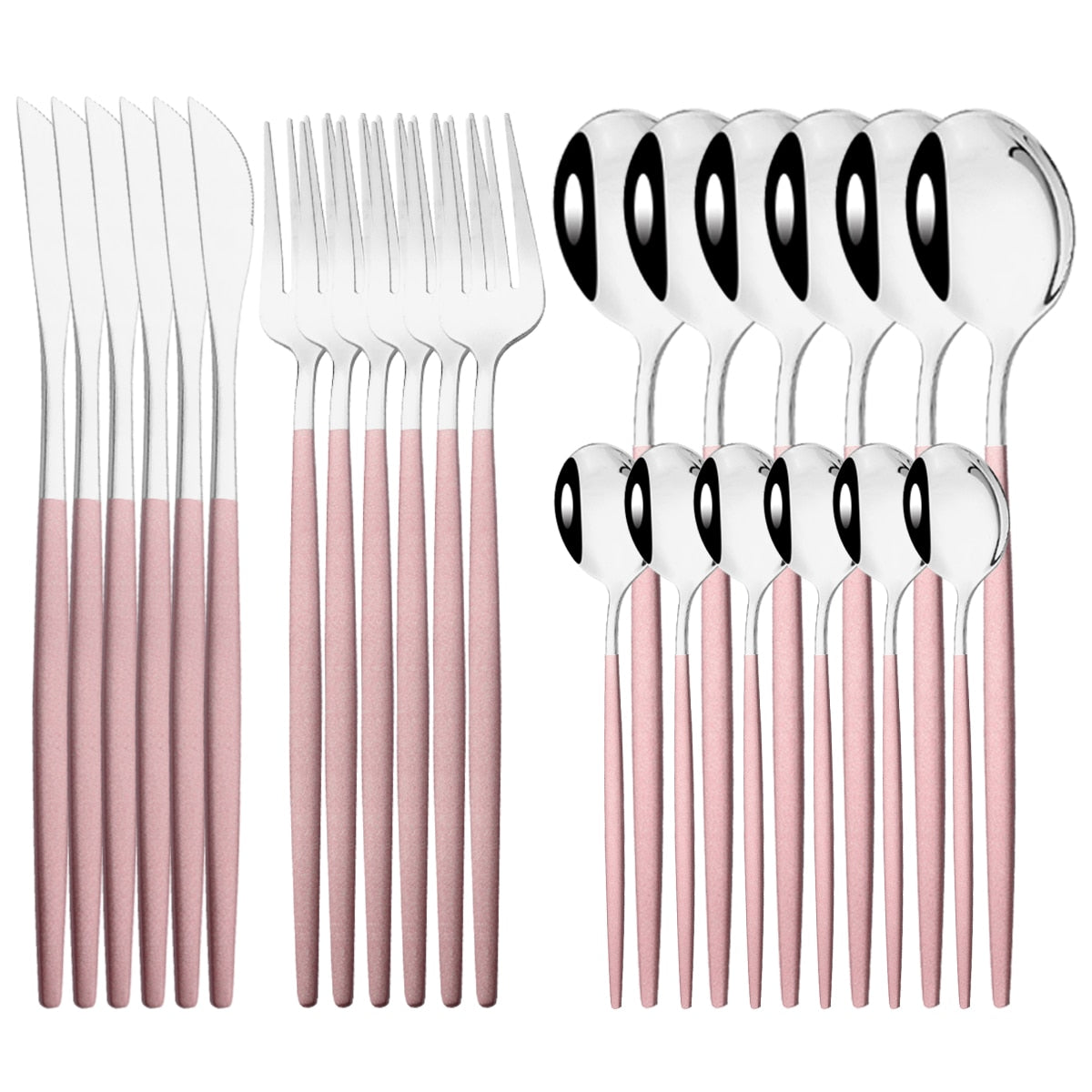 24Pcs Modern Dinnerware Cutlery Set