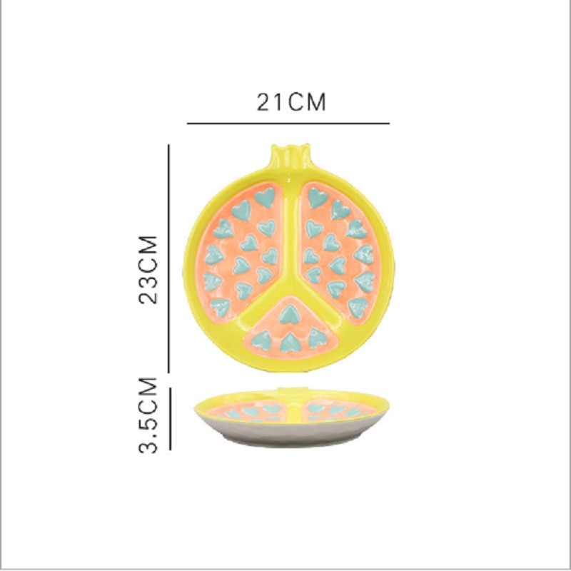 Fruit Shaped Ceramic Plate