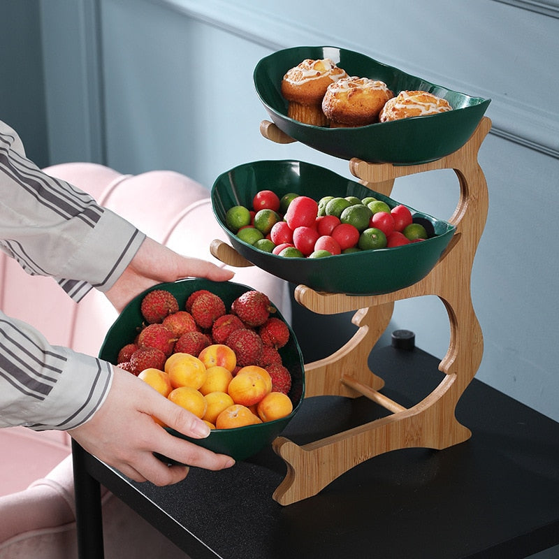 Modern Tiered Plastic Fruit Bowls