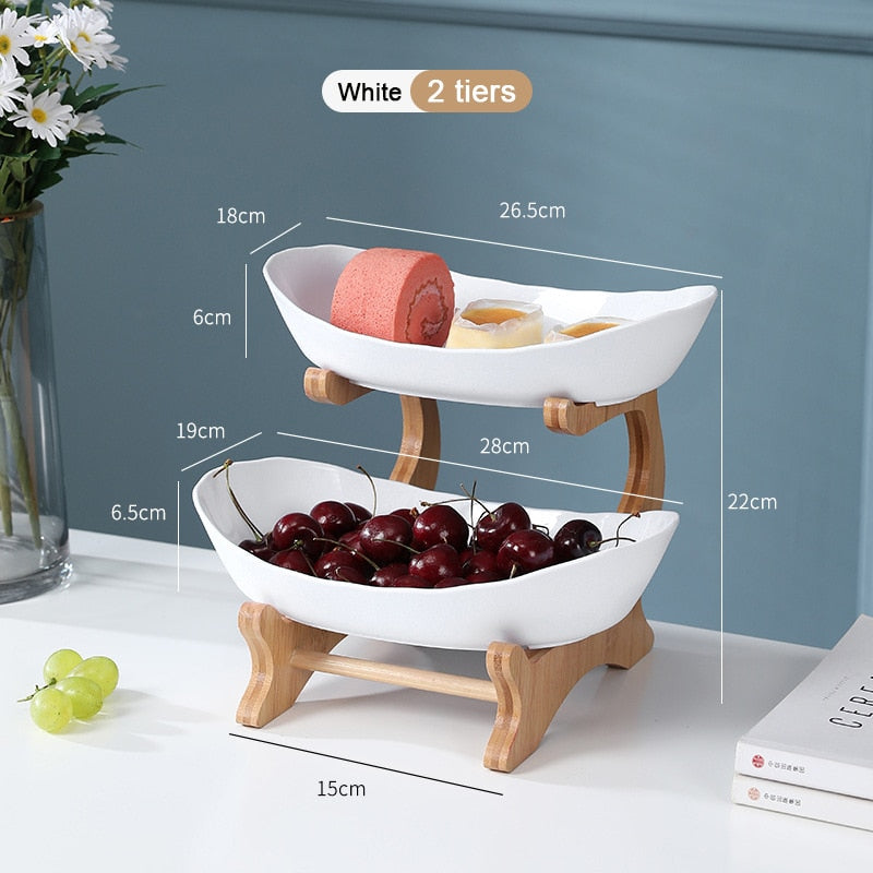 Modern Tiered Plastic Fruit Bowls