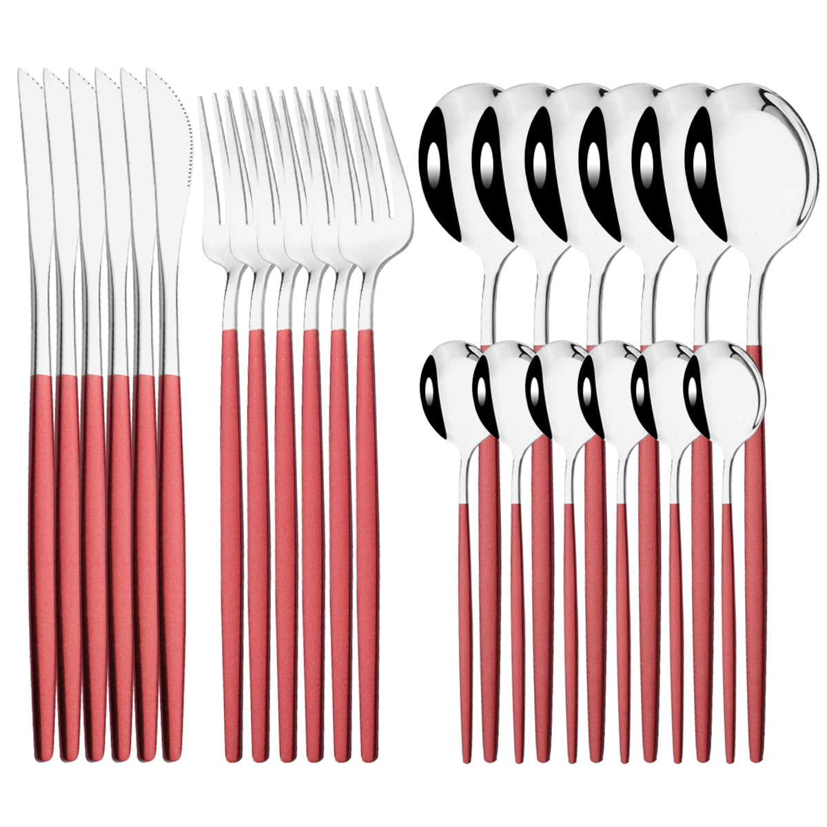 24Pcs Modern Dinnerware Cutlery Set