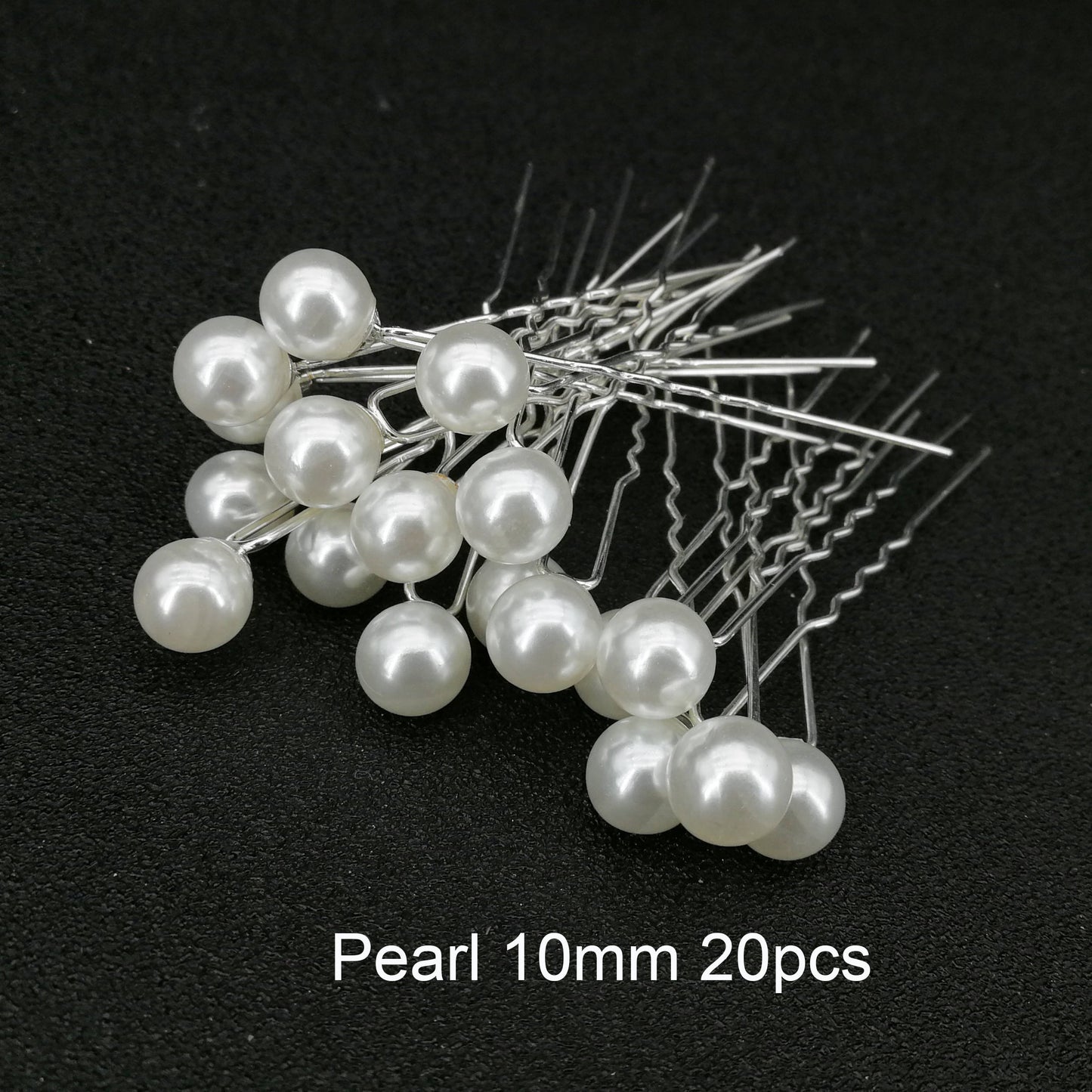 Modern Vintage Pearl/Crystal Metal Pin Hair Clip