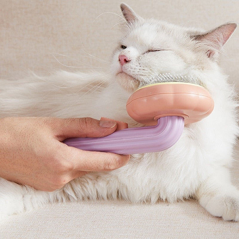 Flower Self Cleaning Pet Brush