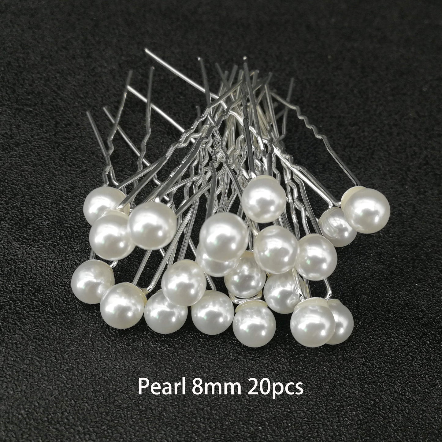 Modern Vintage Pearl/Crystal Metal Pin Hair Clip