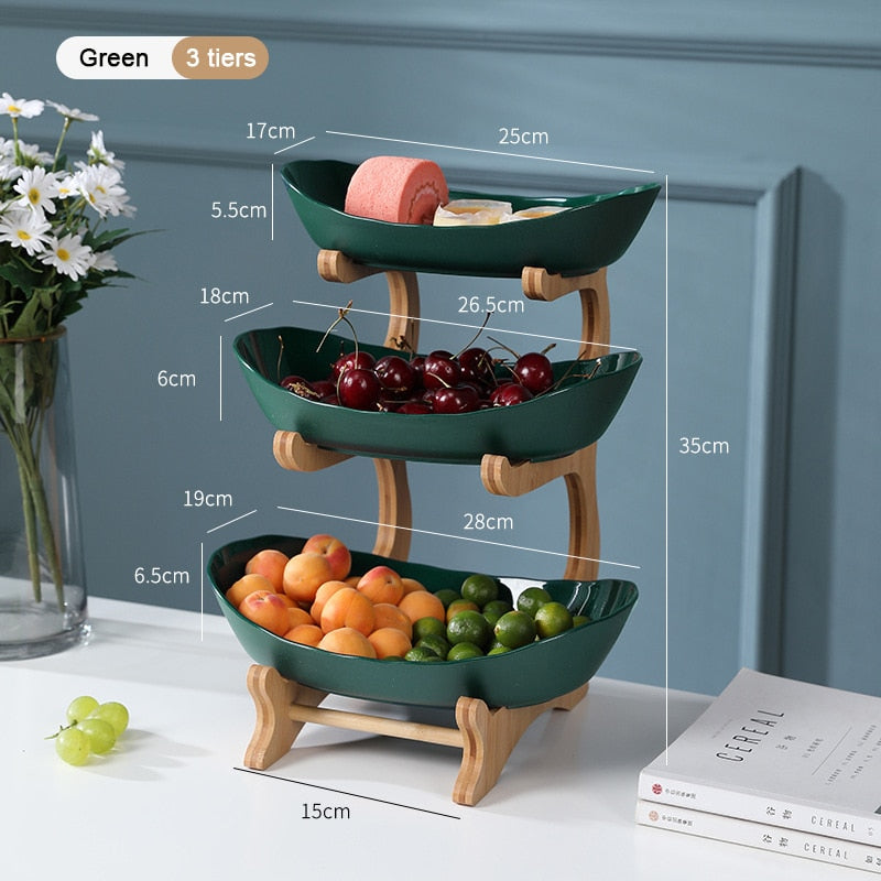 Modern Tiered Plastic Fruit Bowls