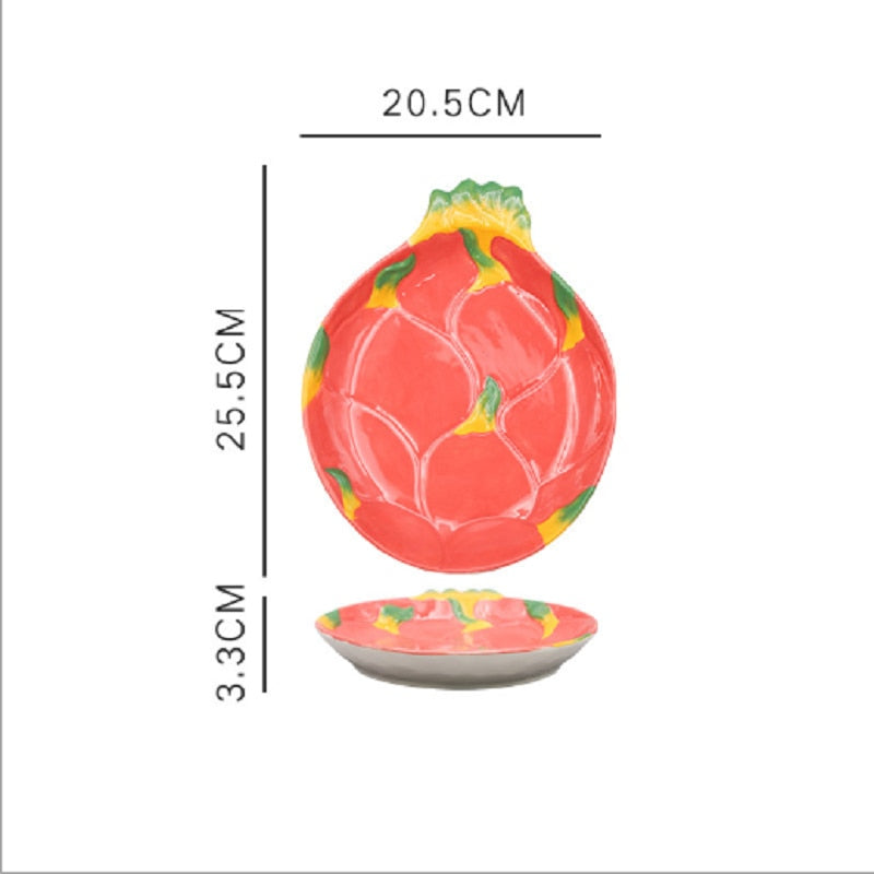 Fruit Shaped Ceramic Plate