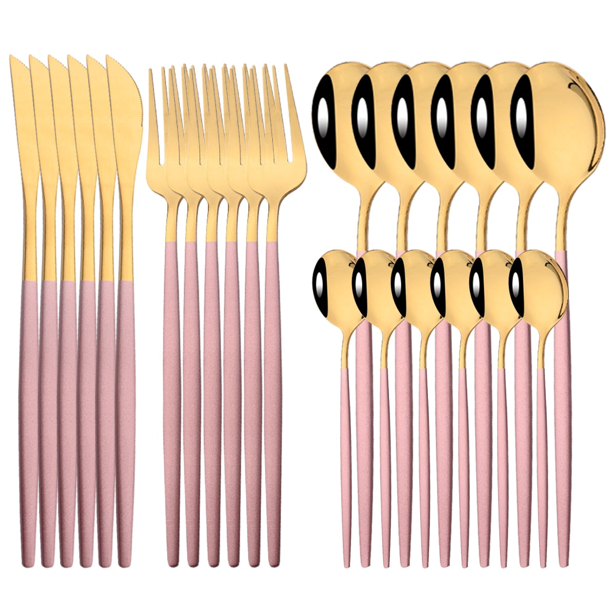 24Pcs Modern Dinnerware Cutlery Set