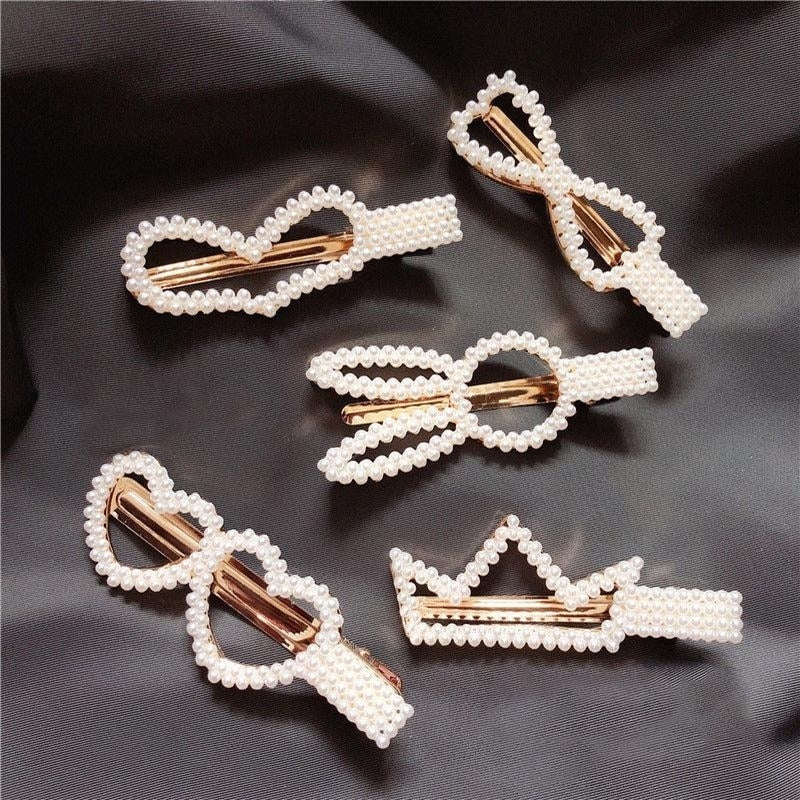 Modern Vintage Pearl Hair Clips