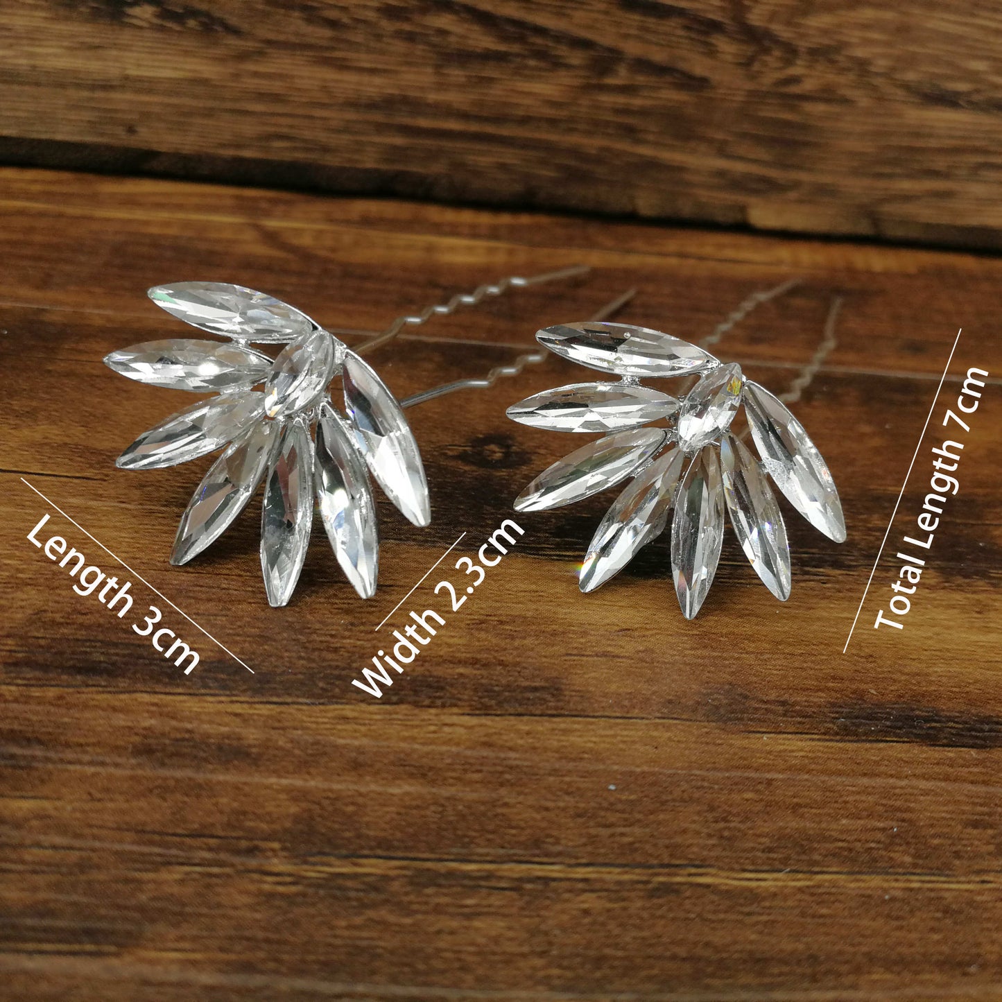 Modern Vintage Pearl/Crystal Metal Pin Hair Clip