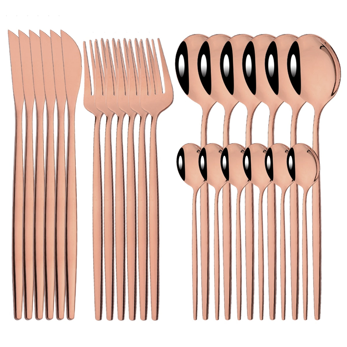 24Pcs Modern Dinnerware Cutlery Set