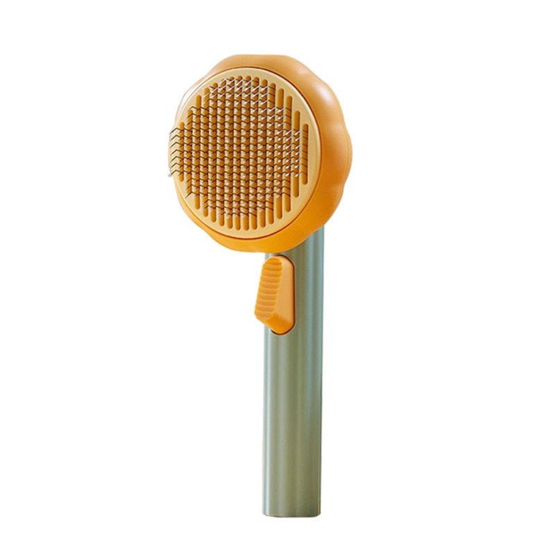 Flower Self Cleaning Pet Brush