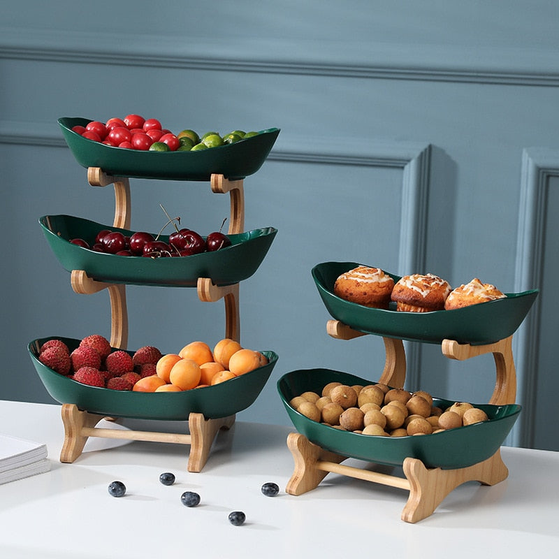 Modern Tiered Plastic Fruit Bowls