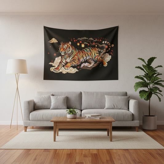 Tiger Indoor Wall Tapestry