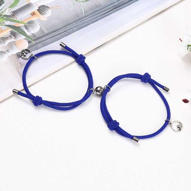 2pcs Couple Magnet Bracelets