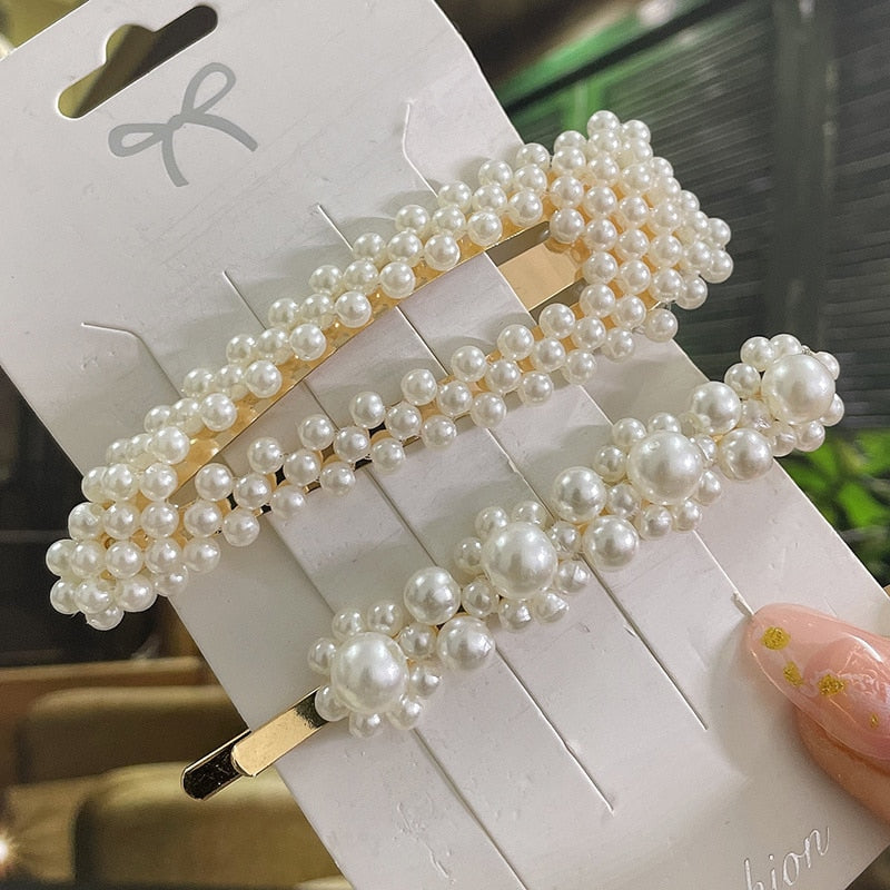 Modern Vintage Pearl Hair Clips
