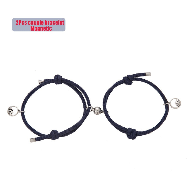 2pcs Couple Magnet Bracelets