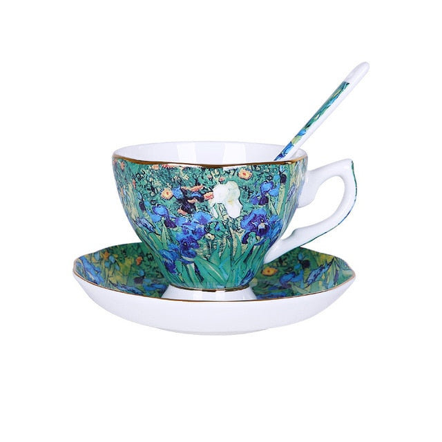 Van Gogh Art Tea Cups And Saucers