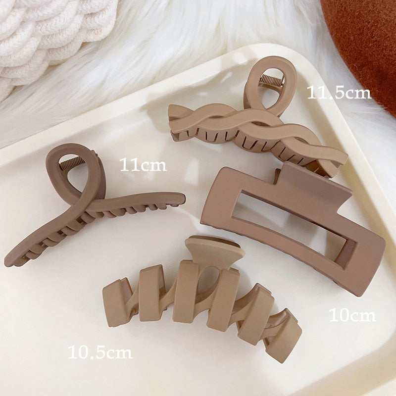 Neutral Y2k Style Claw Hair Clips