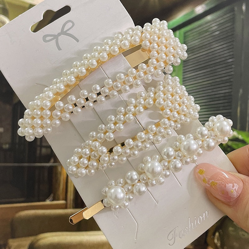 Modern Vintage Pearl Hair Clips