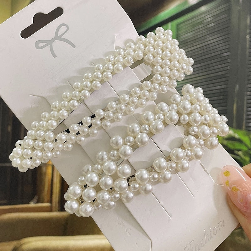 Modern Vintage Pearl Hair Clips