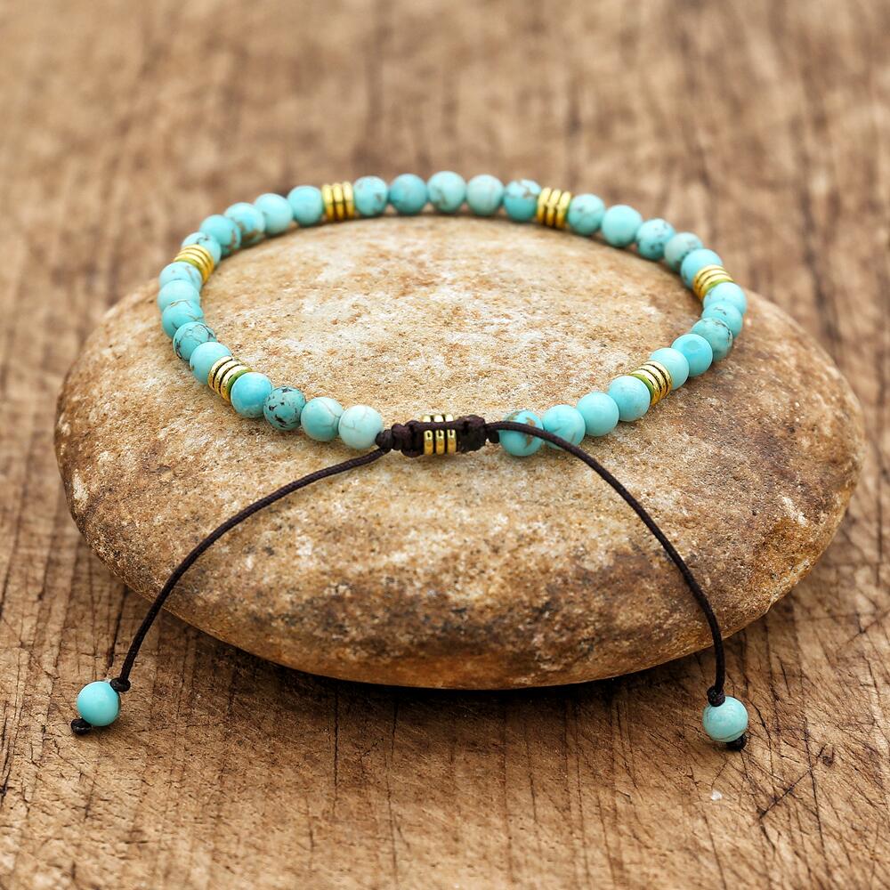 Natural Stone Turquiose Beaded Bracelet