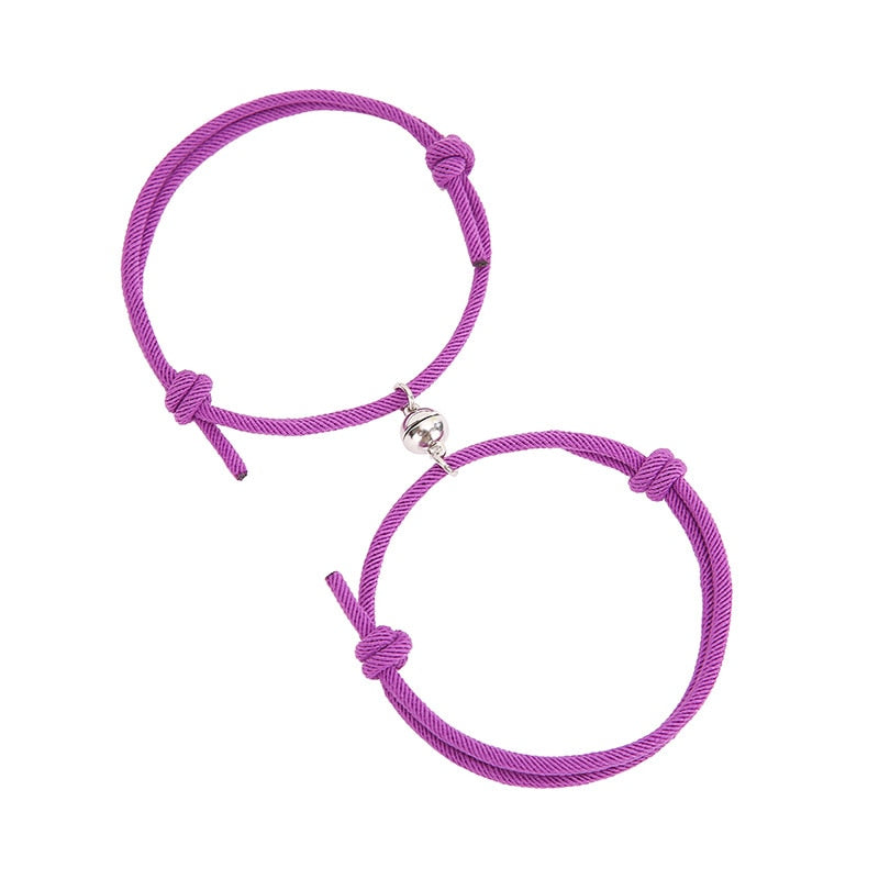 2pcs Couple Magnet Bracelets