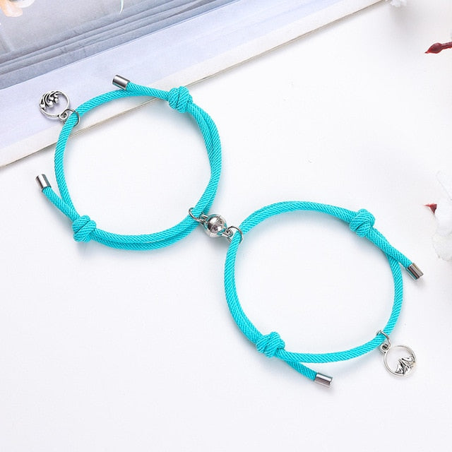 2pcs Couple Magnet Bracelets