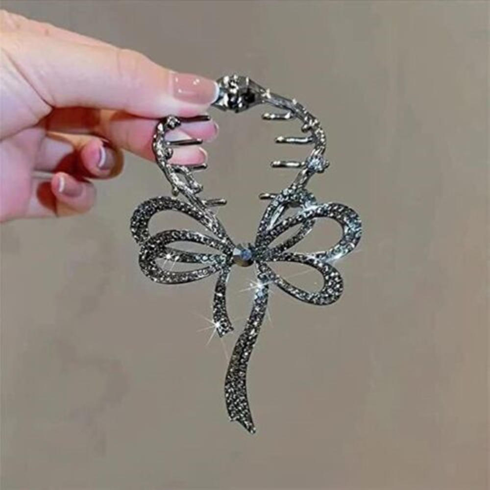 Large Modern Metal Art Hair Claw Clip