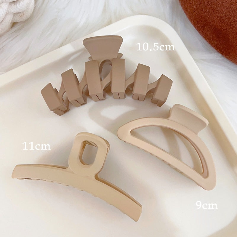 Neutral Y2k Style Claw Hair Clips