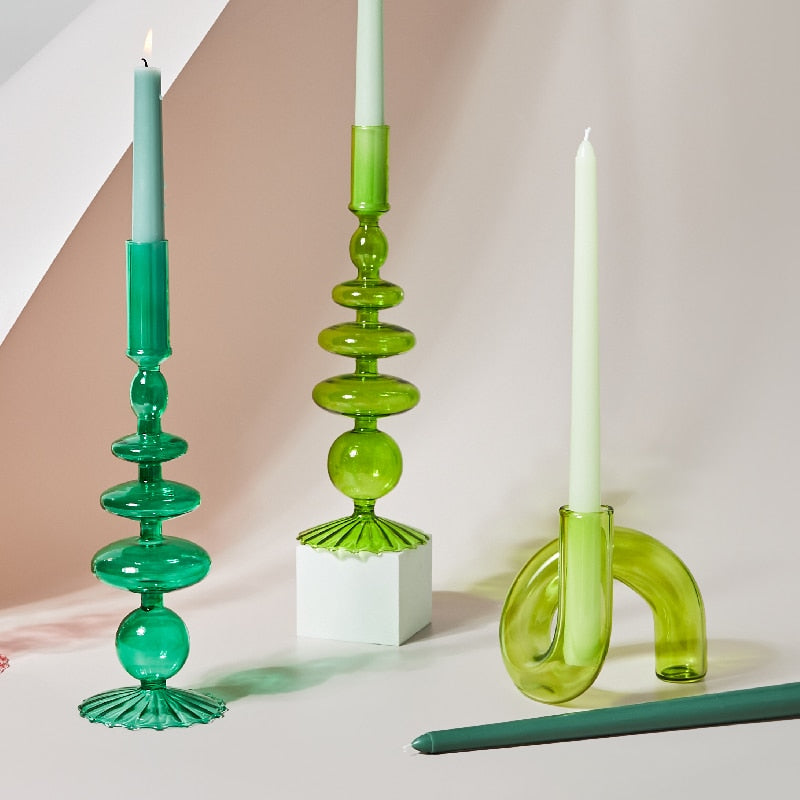 Modern Bubble Art Candle Holders