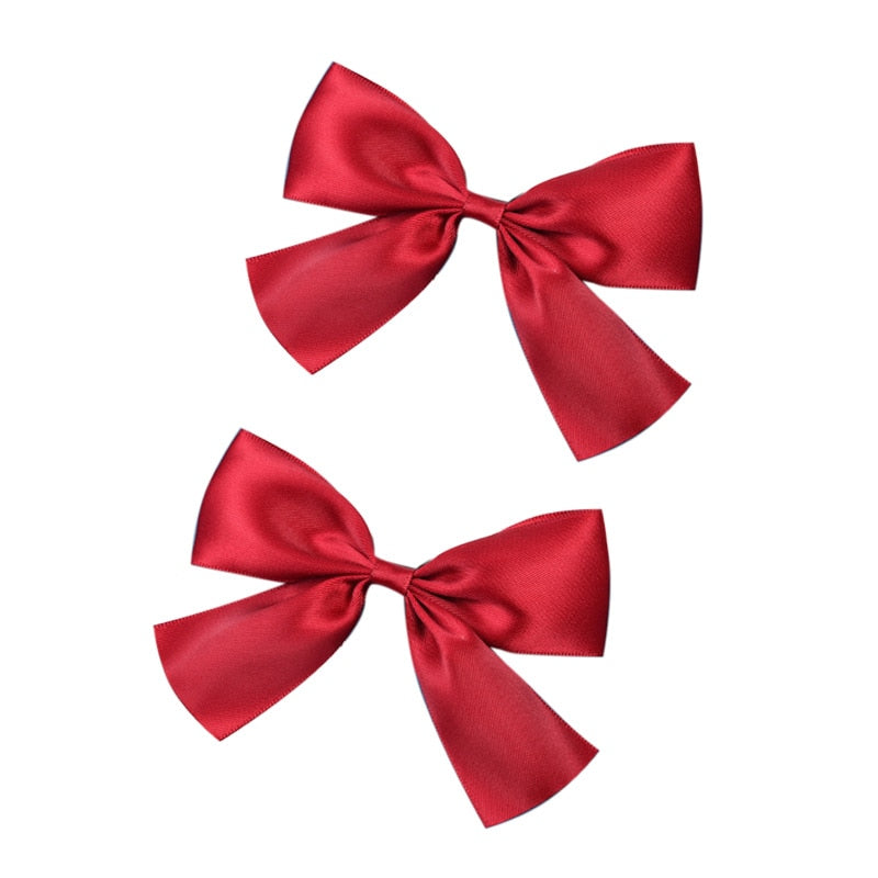 2pcs Ribbon Hair Bows Clips