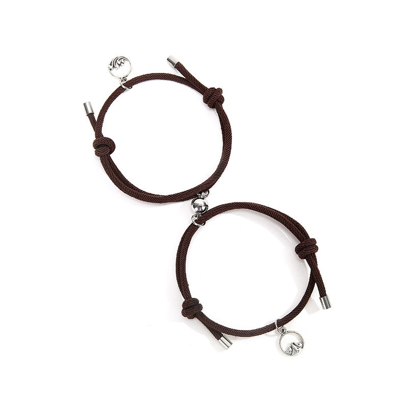 2pcs Couple Magnet Bracelets