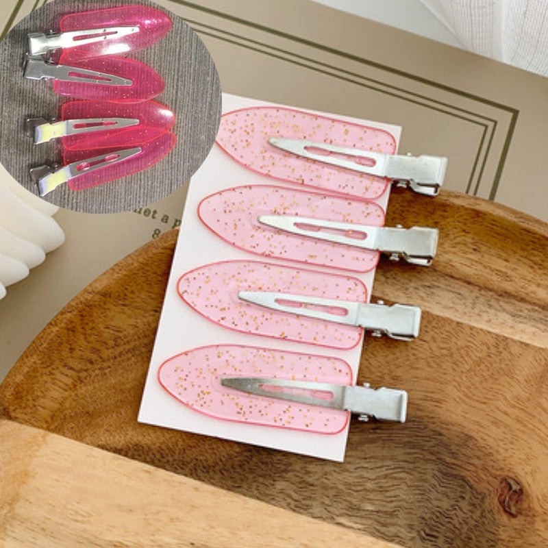 4pcs Jelly Makeup Hair Clips