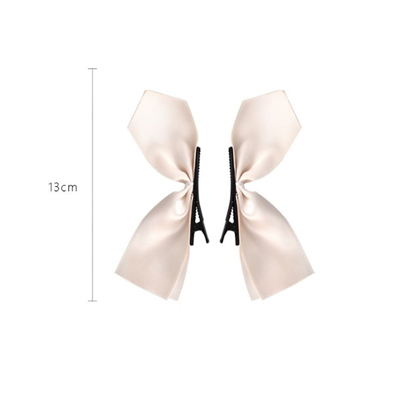 2pcs Ribbon Hair Bows Clips