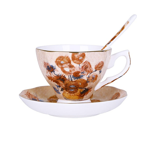 Van Gogh Art Tea Cups And Saucers