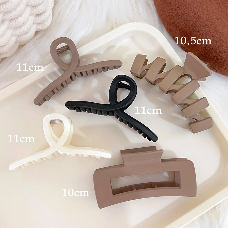 Neutral Y2k Style Claw Hair Clips