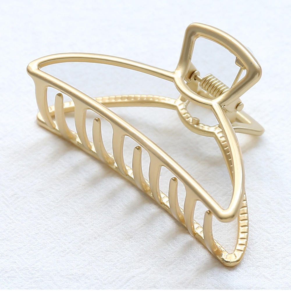 Large Modern Metal Art Hair Claw Clip