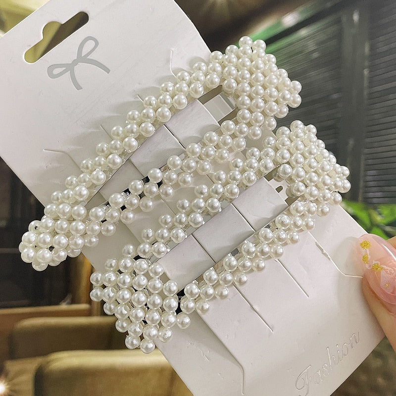 Modern Vintage Pearl Hair Clips