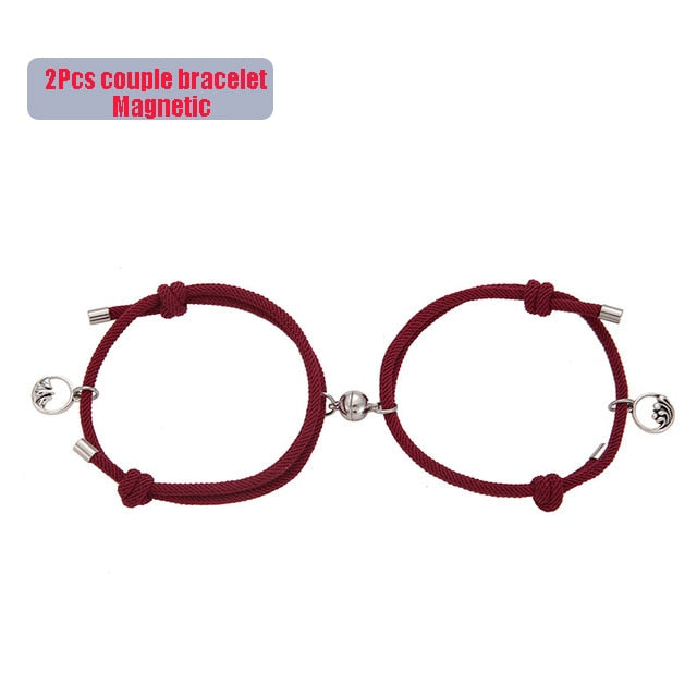 2pcs Couple Magnet Bracelets