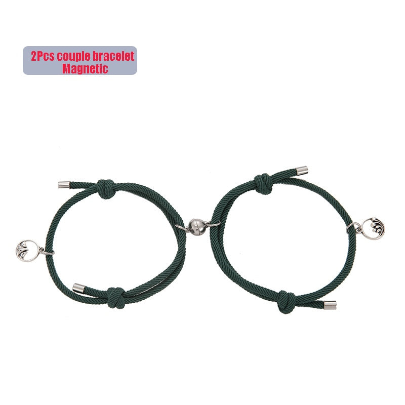 2pcs Couple Magnet Bracelets