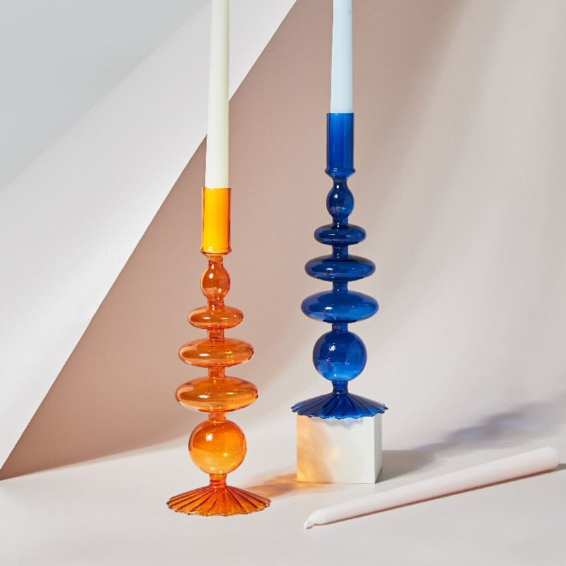 Modern Bubble Art Candle Holders