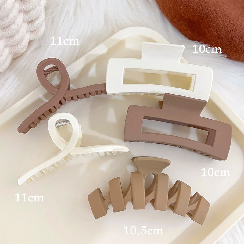 Neutral Y2k Style Claw Hair Clips