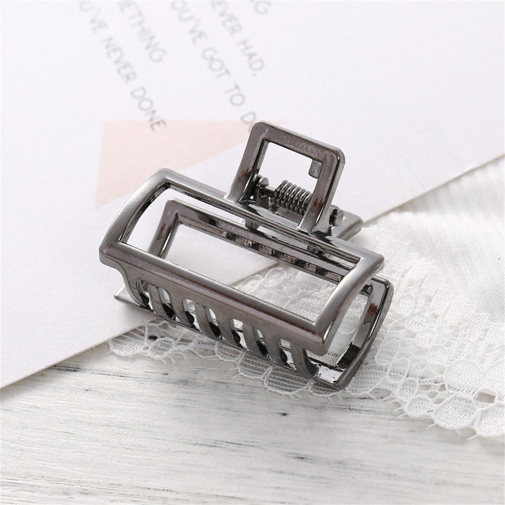 Large Modern Metal Art Hair Claw Clip