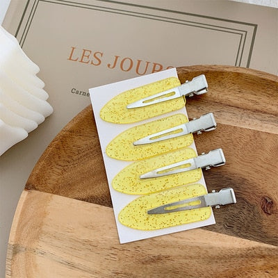 4pcs Jelly Makeup Hair Clips