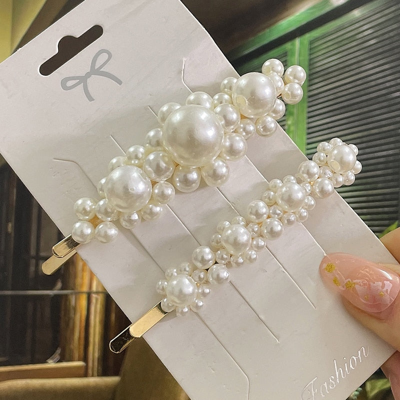 Modern Vintage Pearl Hair Clips