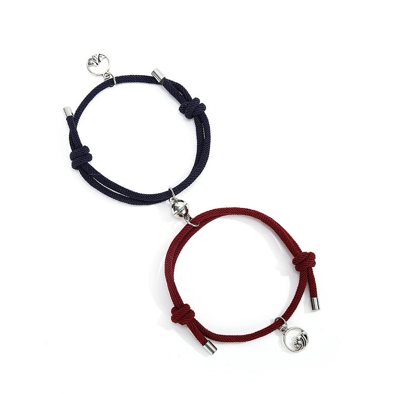 2pcs Couple Magnet Bracelets