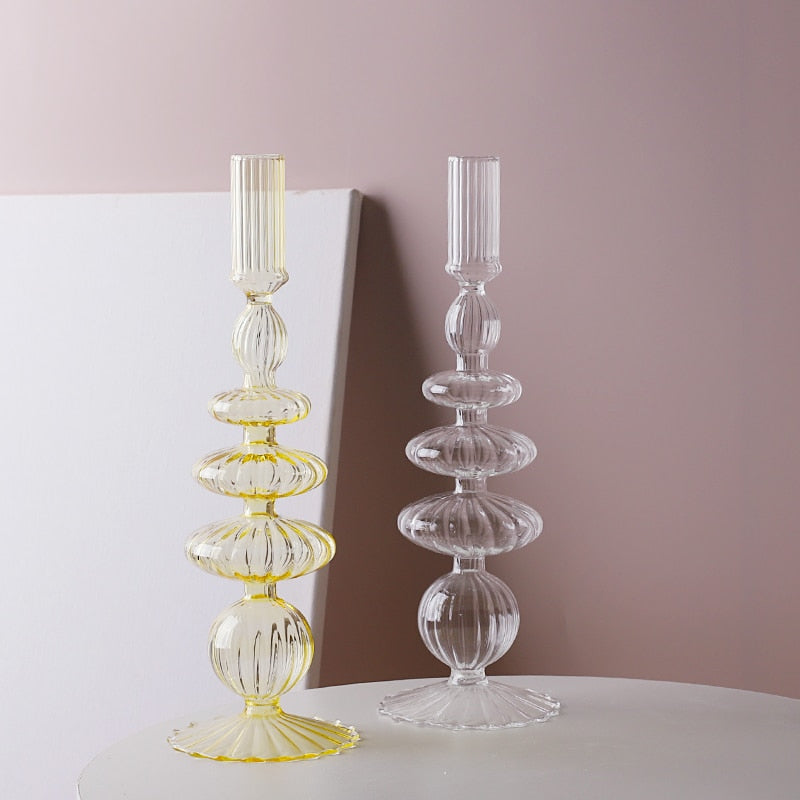 Modern Bubble Art Candle Holders